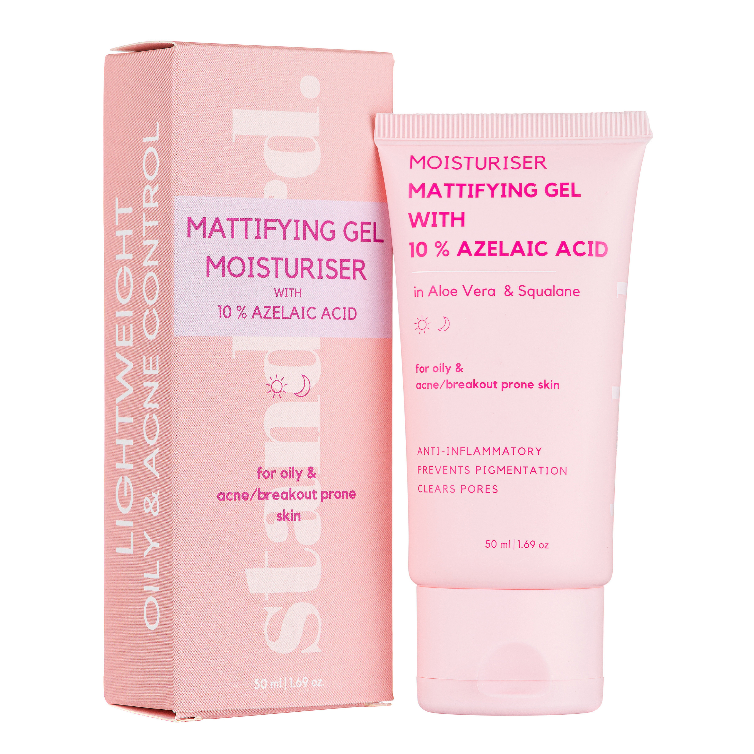 Mattifying gel moisturizer with 10% azelaic acid