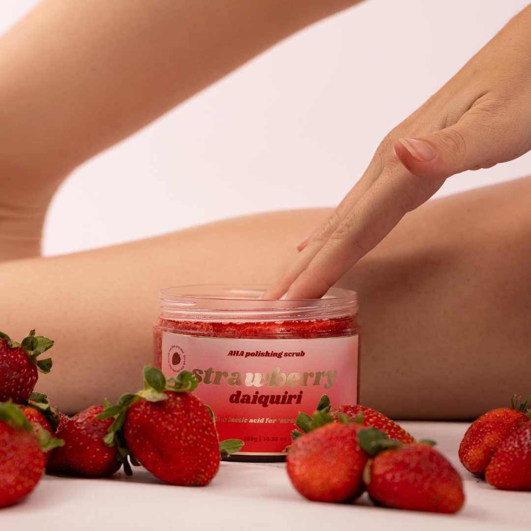 Polished Körperscrub mit 10% Glykolsäure und Lactic Acid -handgemacht