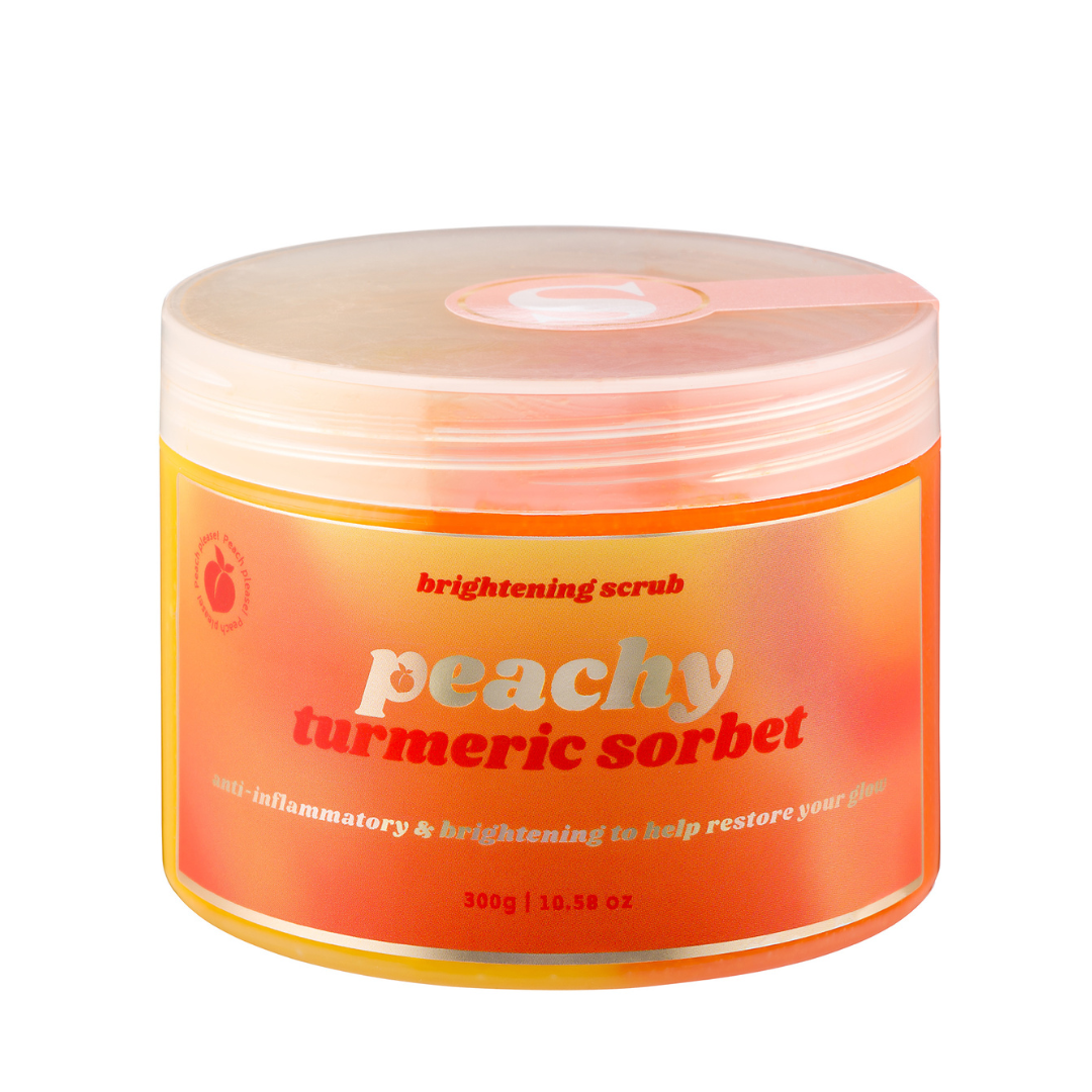 Kurkuma- und Pfirsich Glowy Duo Scrub -handgemacht