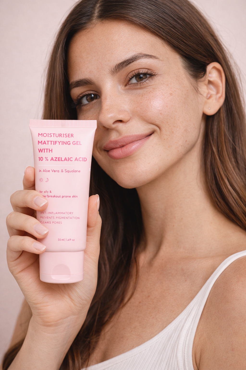 Mattifying gel moisturizer with 10% azelaic acid