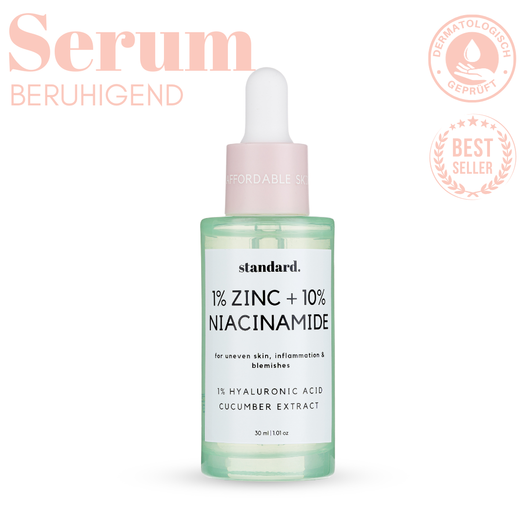 10% Niacinamide in 1% Zink Serum mit 1% Hyaluronsäure & Aloe Vera