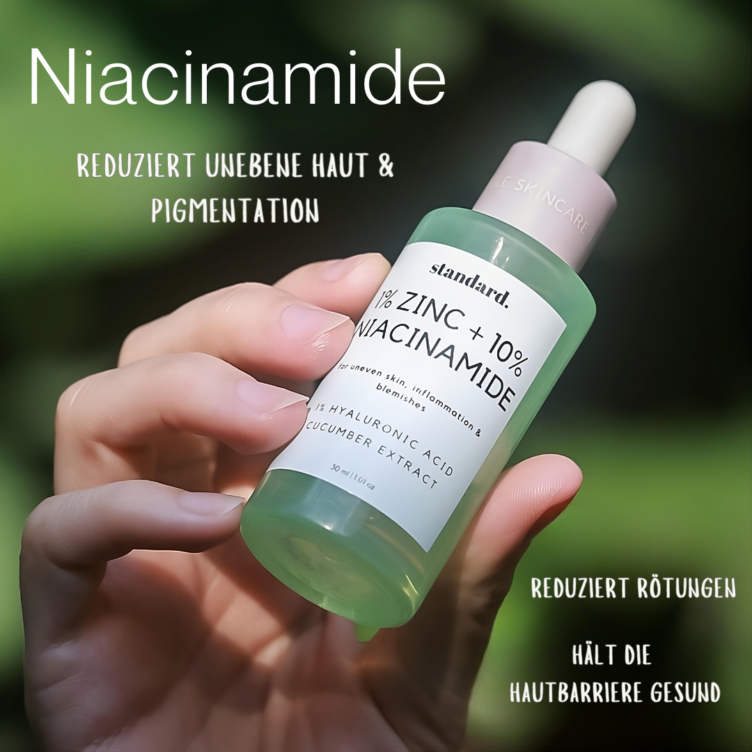 10% Niacinamide in 1% Zink Serum mit 1% Hyaluronsäure & Aloe Vera