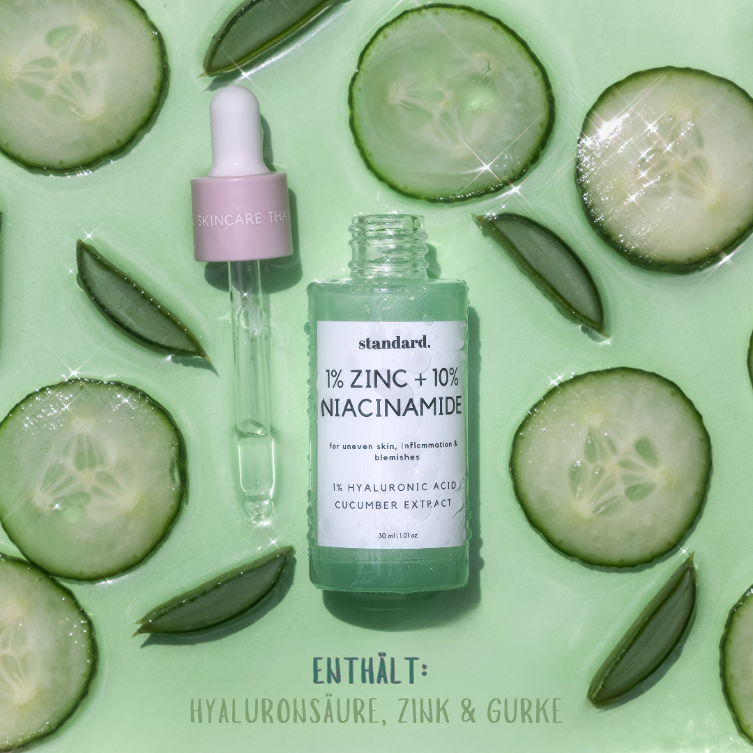 10% Niacinamide in 1% Zink Serum mit 1% Hyaluronsäure & Aloe Vera