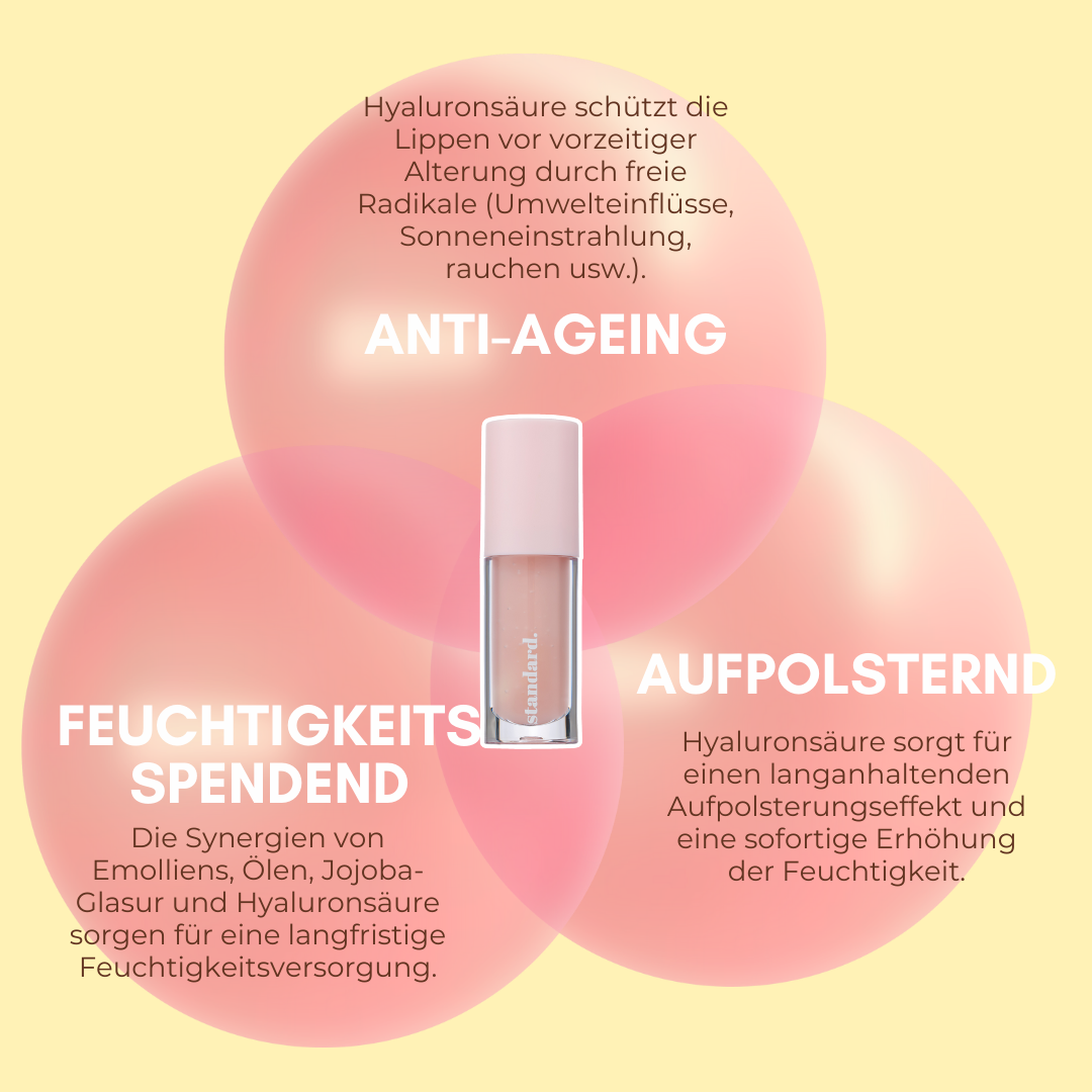 Tripeptide-1 Lip Glaze mit Hyaluronsäure, Tripeptiden & Jojoba