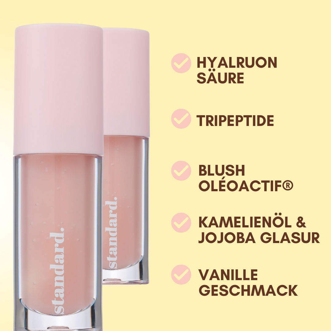 Tripeptide-1 Lip Glaze mit Hyaluronsäure, Tripeptiden & Jojoba