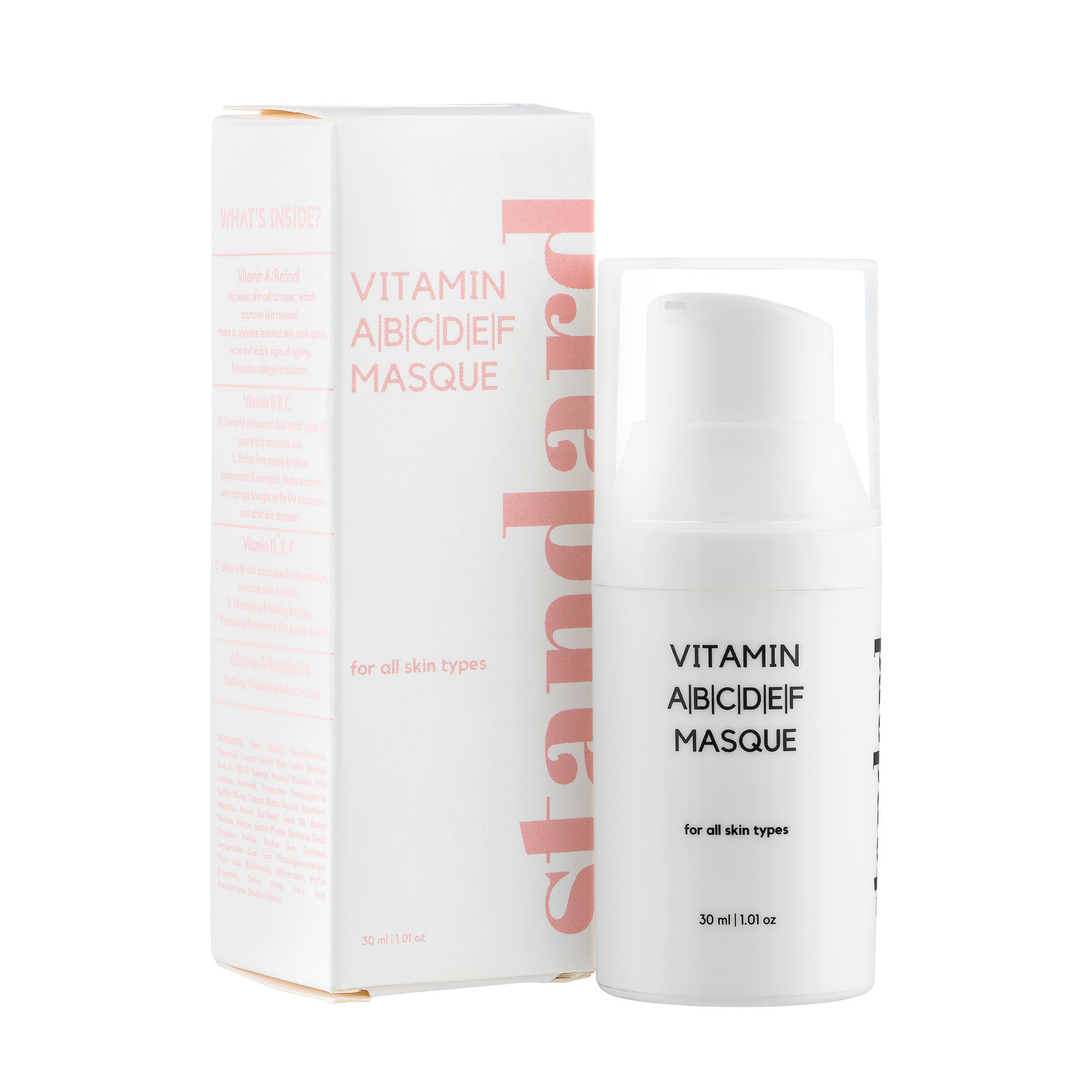 Vitamin A|B|C|D|E|F Maske