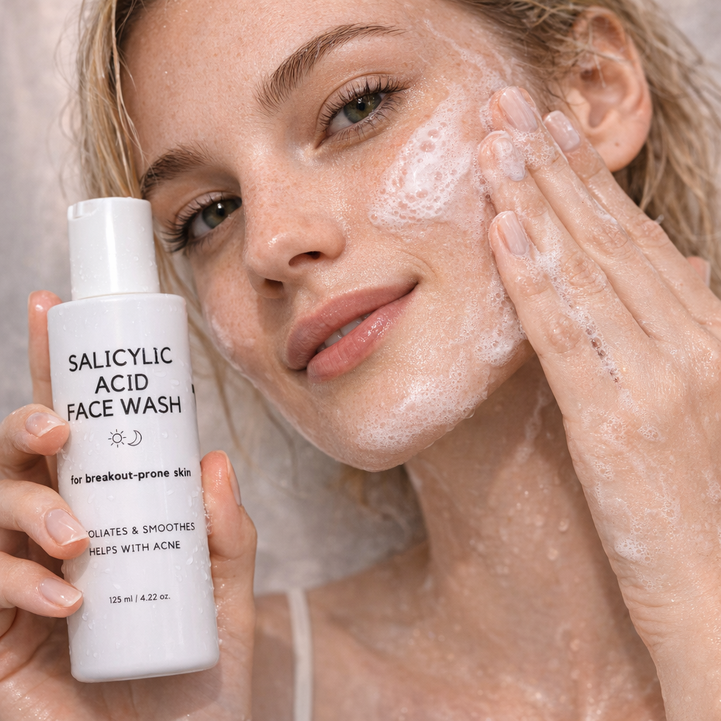 Gesichtsreinigungswaschgel mit Salicylsäure - zur täglichen Verwendung
