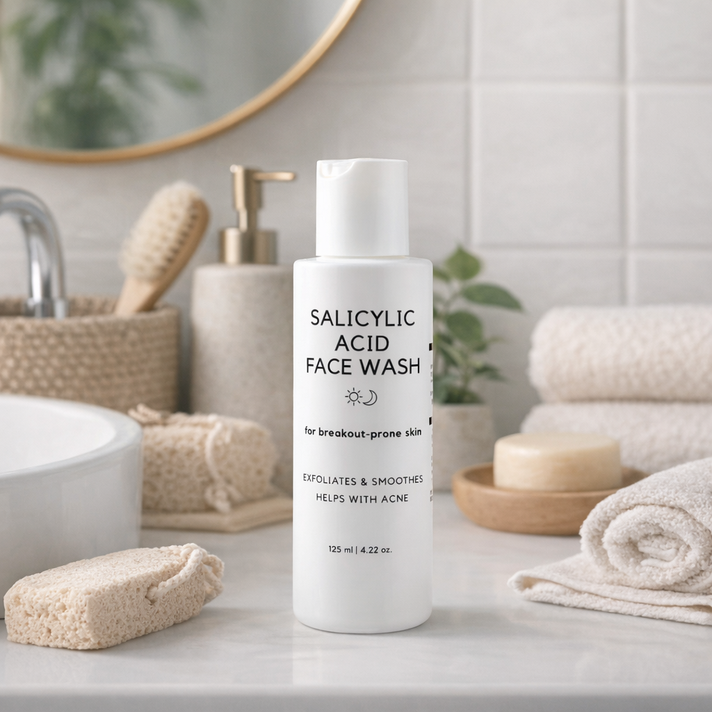 Gesichtsreinigungswaschgel mit Salicylsäure - zur täglichen Verwendung