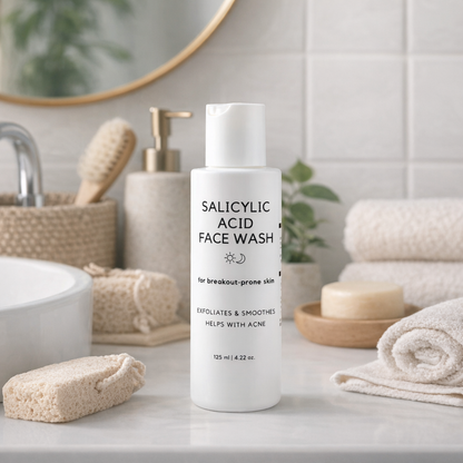 Gesichtsreinigungswaschgel mit Salicylsäure - zur täglichen Verwendung