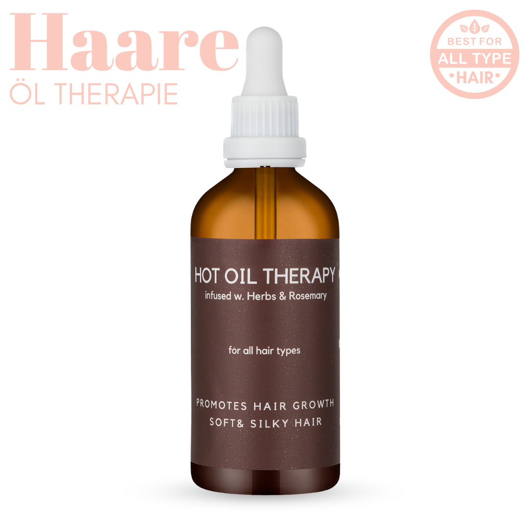 Hot Oil Haar Therapie mit Rosmarin & Rizinusöl