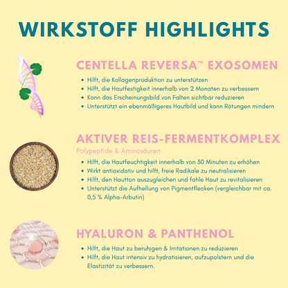 Rice Milky Toner mit Exosomen, Centella-Stammzellen &amp; Hyaluron