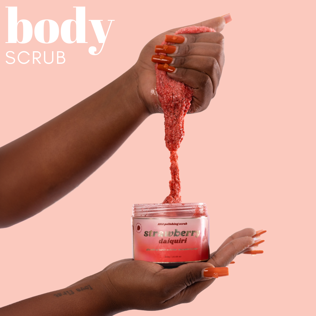 Polished Körperscrub mit 10% Glykolsäure und Lactic Acid -handgemacht