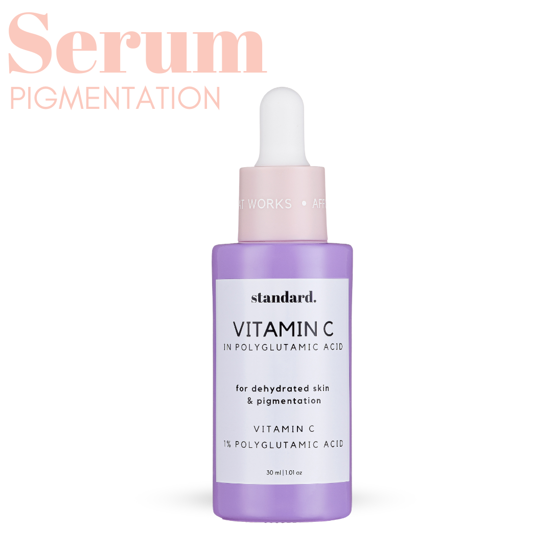 Vitamin C serum with polyglutamic acid